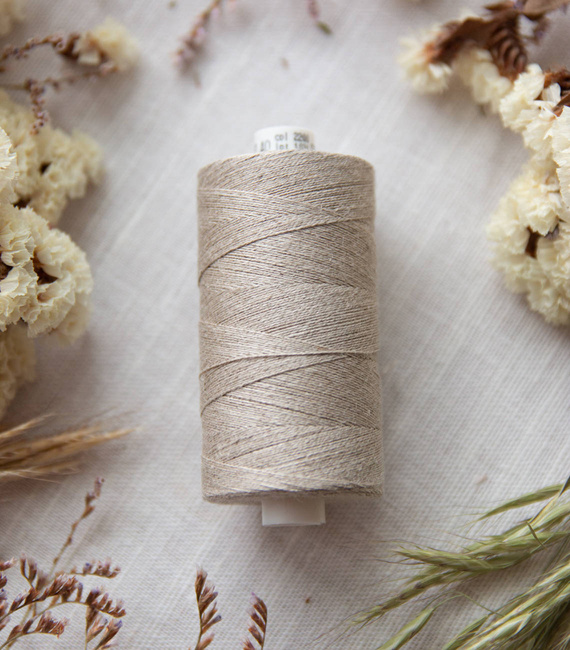 100% thin linen thread spools, 500 m.