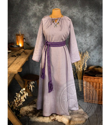  Pskov linen underdress with two wedges and gathered neckline